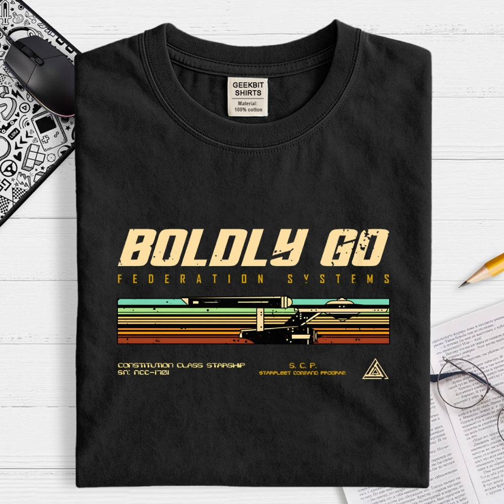 Retro Vintage Starship  T-Shirt