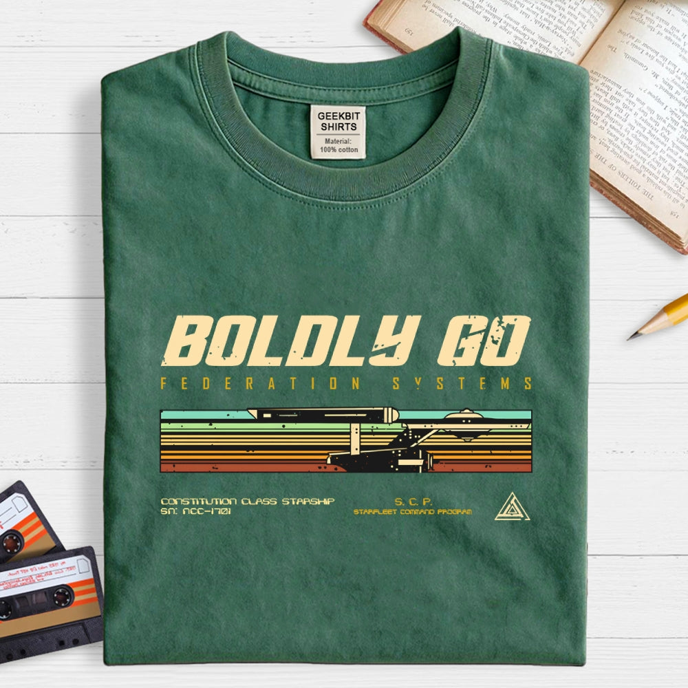 Retro Vintage Starship  T-Shirt