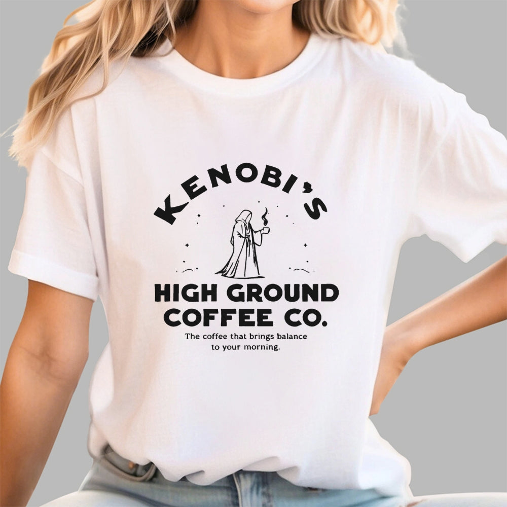 Kenobi's High Ground Coffee Co.  T-Shirt