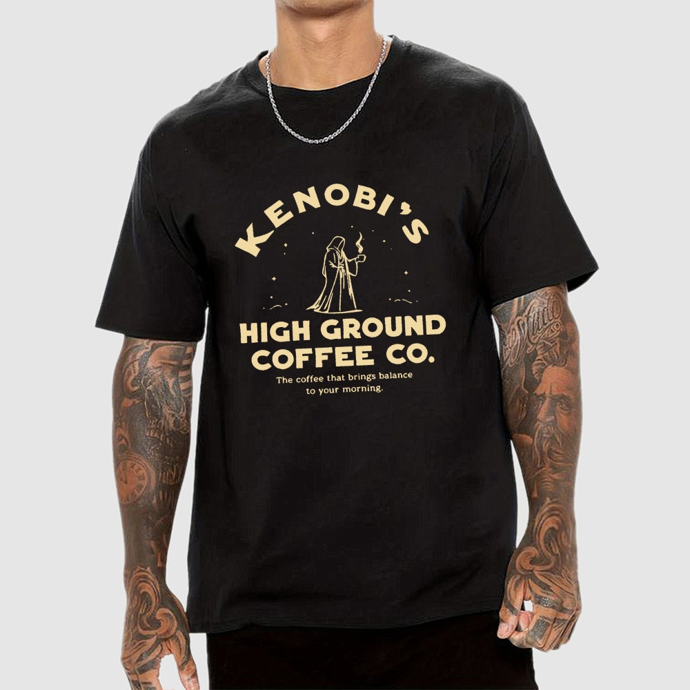 Kenobi's High Ground Coffee Co.  T-Shirt
