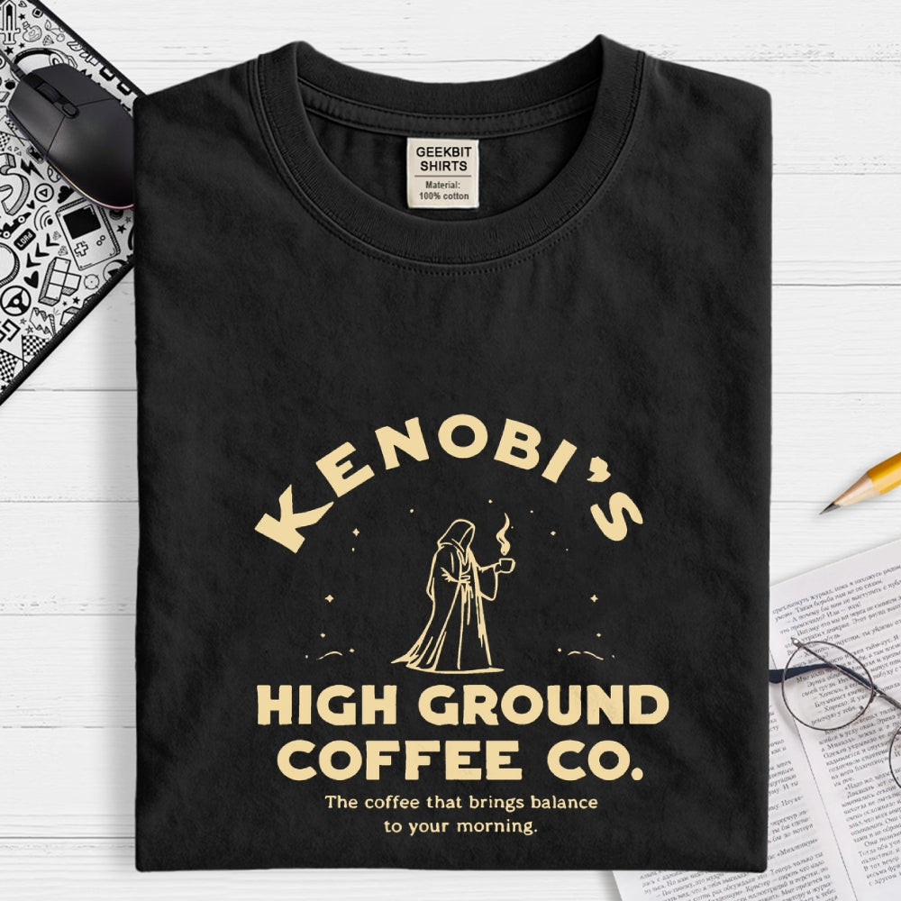 Kenobi's High Ground Coffee Co.  T-Shirt