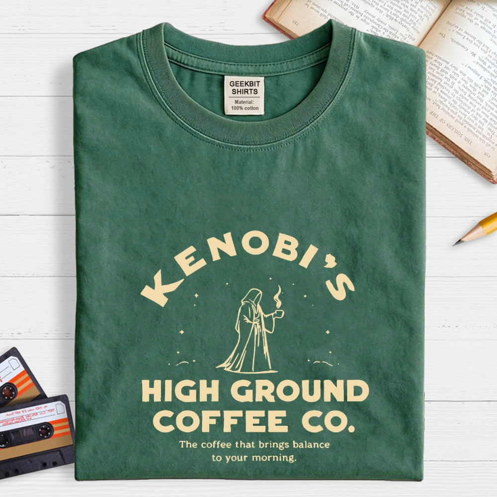 Kenobi's High Ground Coffee Co.  T-Shirt
