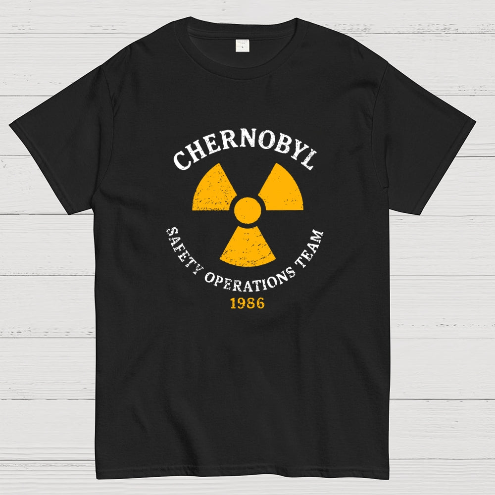 Vintage Chernobyl Safety Operations Team Nuclear Power Plant 1986  T-Shirt