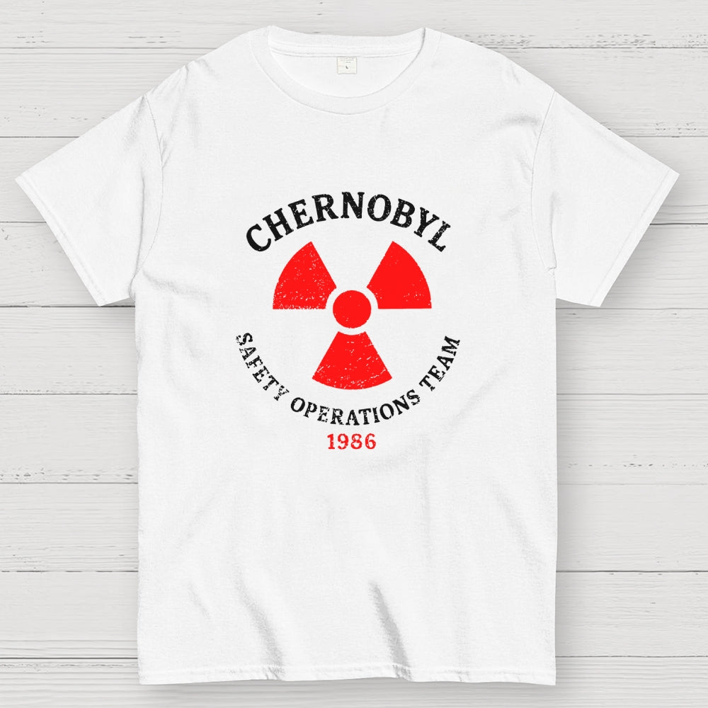 Vintage Chernobyl Safety Operations Team Nuclear Power Plant 1986  T-Shirt