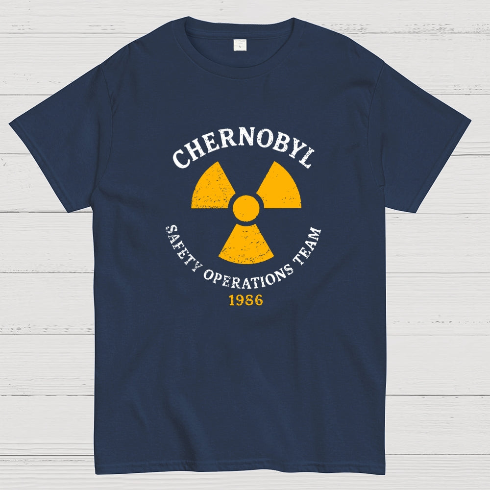 Vintage Chernobyl Safety Operations Team Nuclear Power Plant 1986  T-Shirt