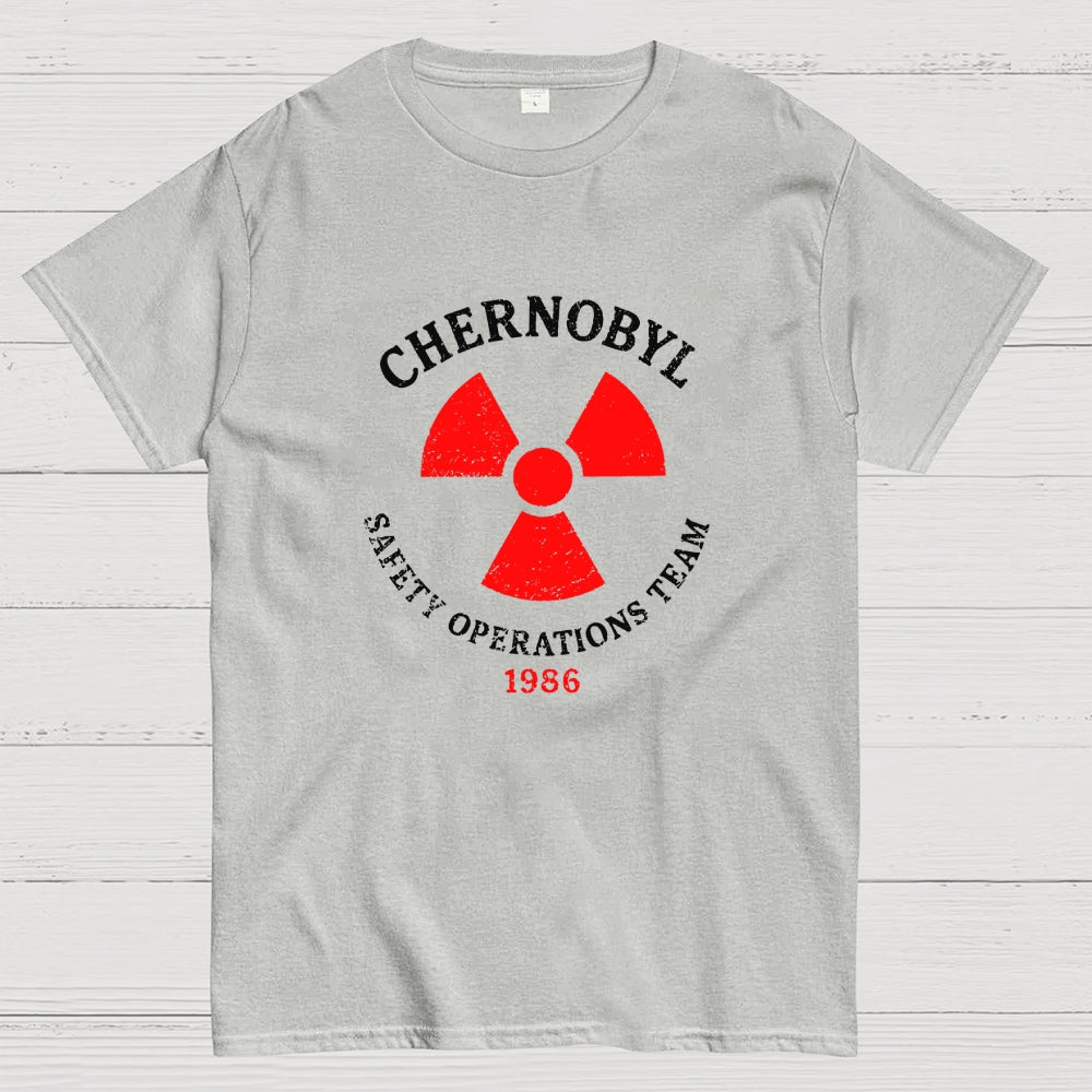 Vintage Chernobyl Safety Operations Team Nuclear Power Plant 1986  T-Shirt