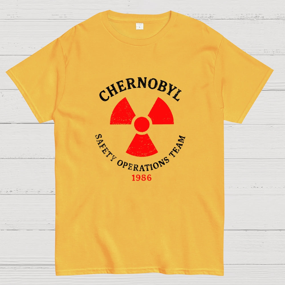 Vintage Chernobyl Safety Operations Team Nuclear Power Plant 1986  T-Shirt