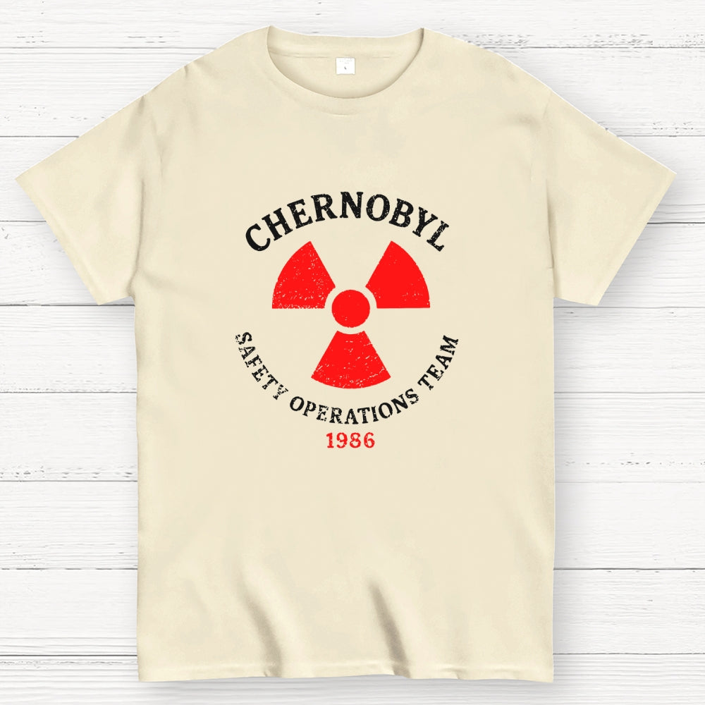 Vintage Chernobyl Safety Operations Team Nuclear Power Plant 1986  T-Shirt