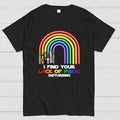 I find your lack of pride disturbing light saber rainbow  T-Shirt