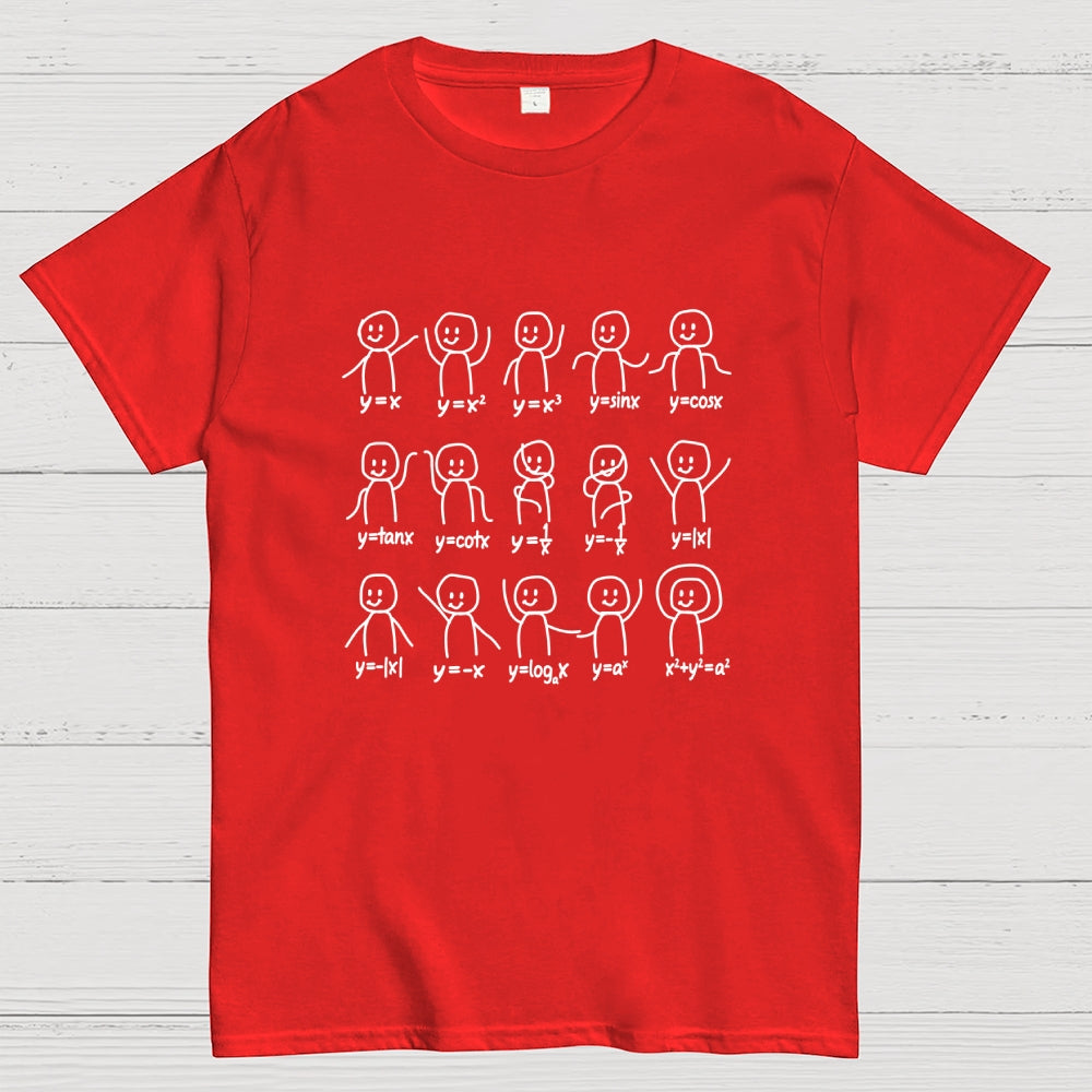 Funny Algebra Dance Graph Figures Math Nerd T-Shirt