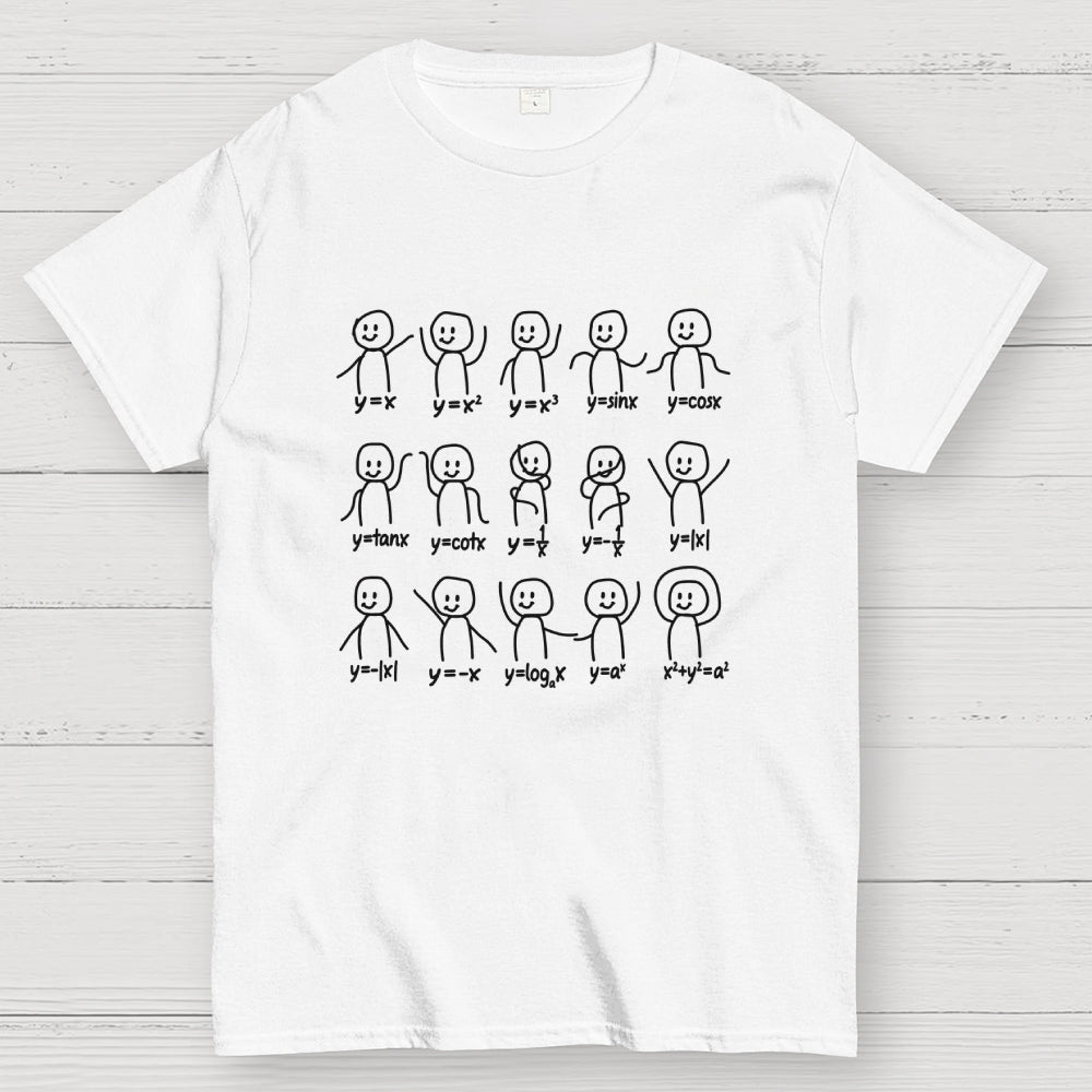 Funny Algebra Dance Graph Figures Math Nerd T-Shirt