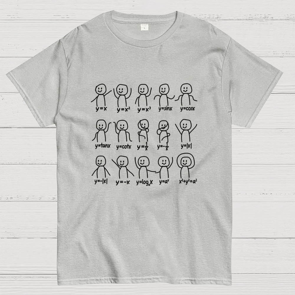 Funny Algebra Dance Graph Figures Math Nerd T-Shirt