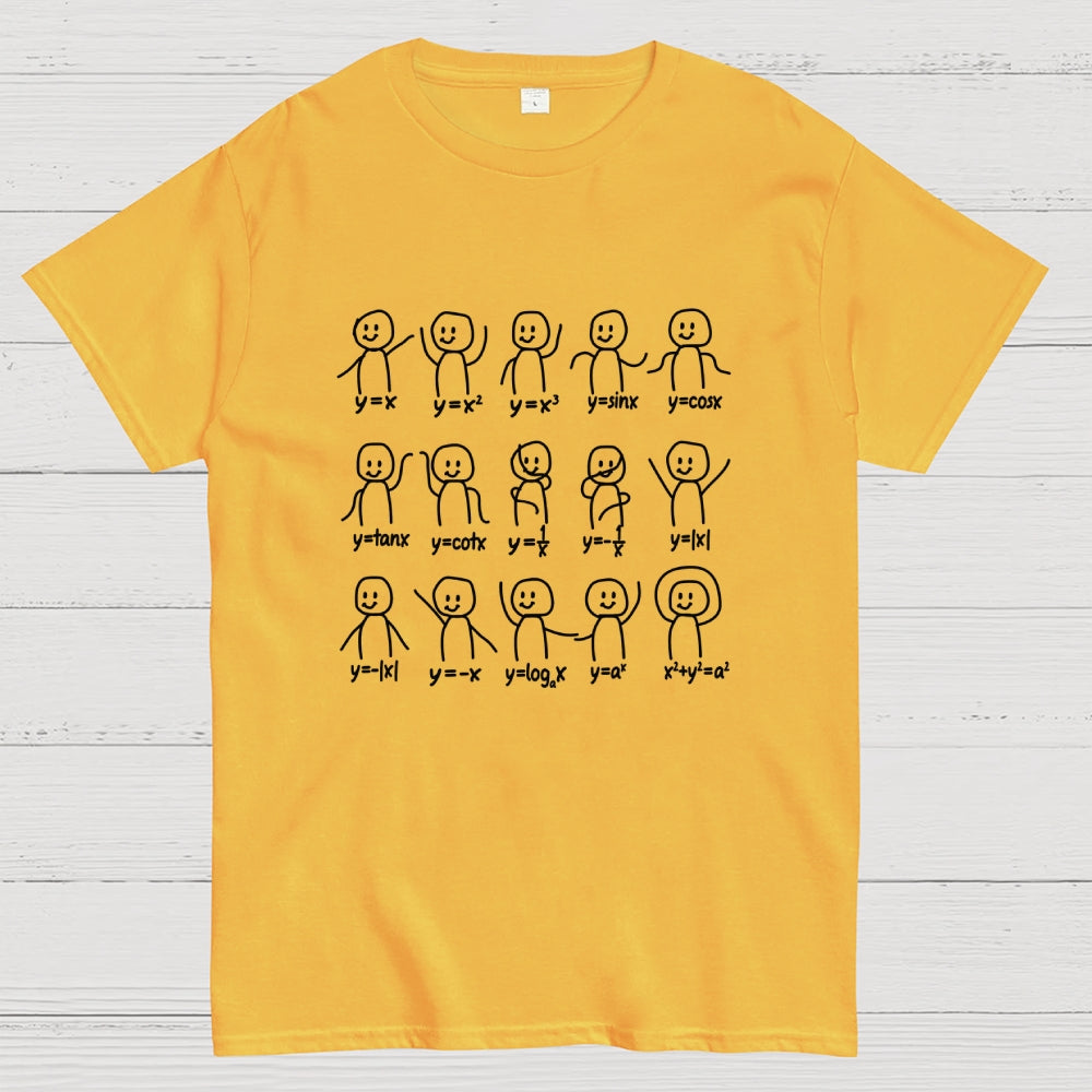 Funny Algebra Dance Graph Figures Math Nerd T-Shirt
