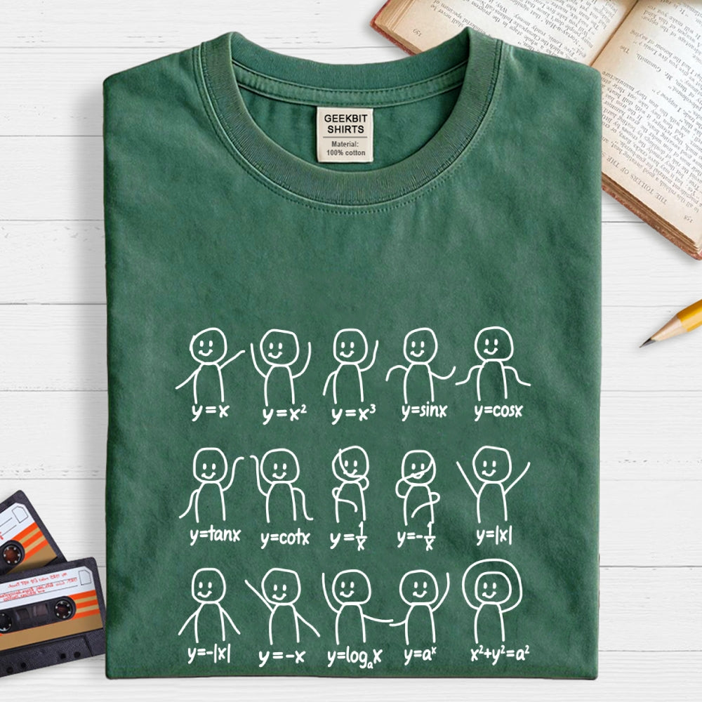 Funny Algebra Dance Graph Figures Math Nerd T-Shirt