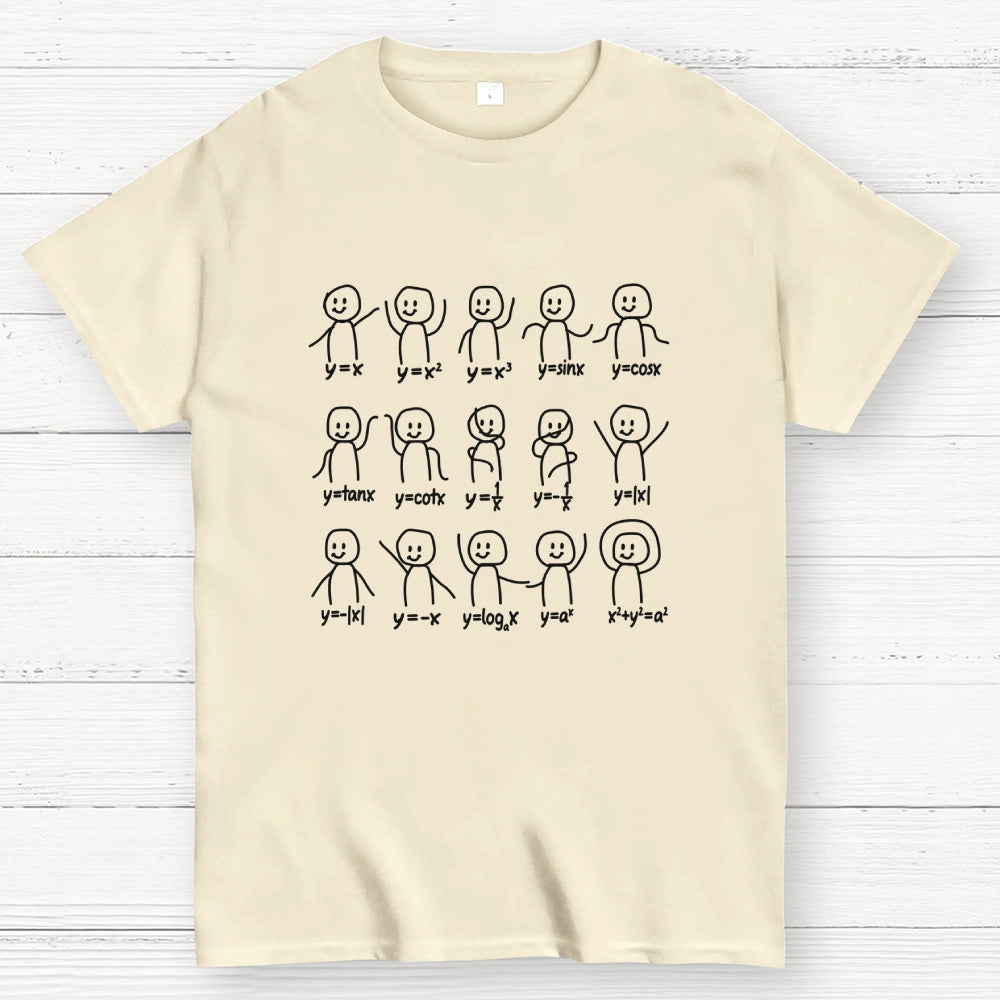 Funny Algebra Dance Graph Figures Math Nerd T-Shirt