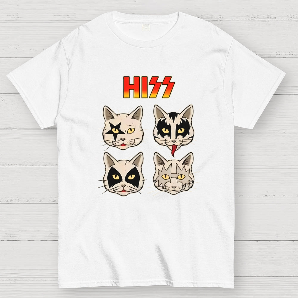 HISS – Vintage Funny Rock Cat  T-Shirt