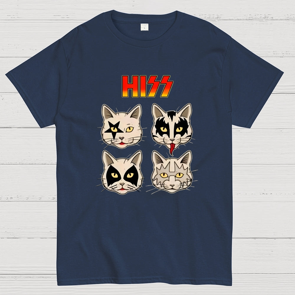 HISS – Vintage Funny Rock Cat  T-Shirt