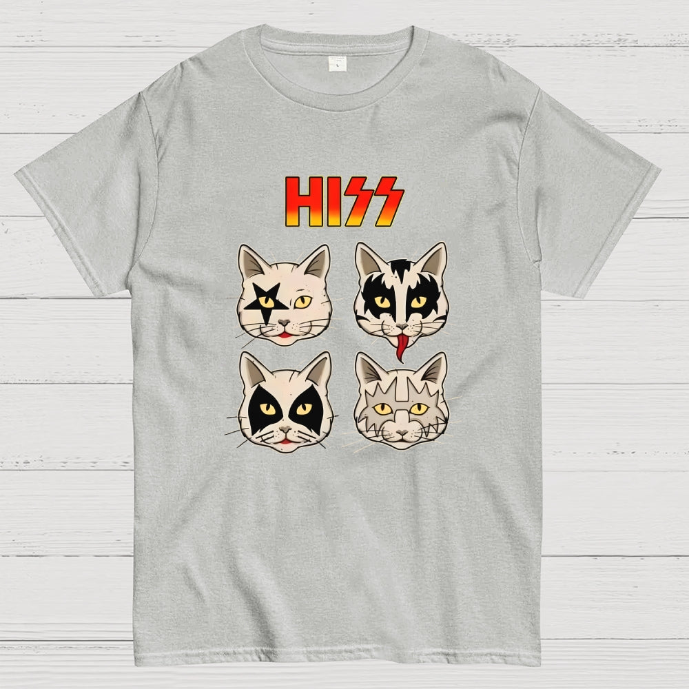 HISS – Vintage Funny Rock Cat  T-Shirt