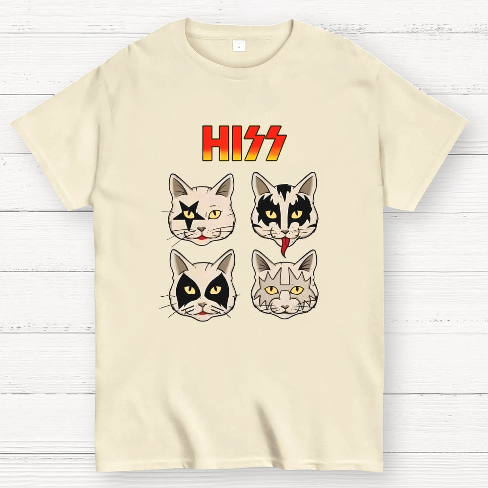 HISS – Vintage Funny Rock Cat  T-Shirt