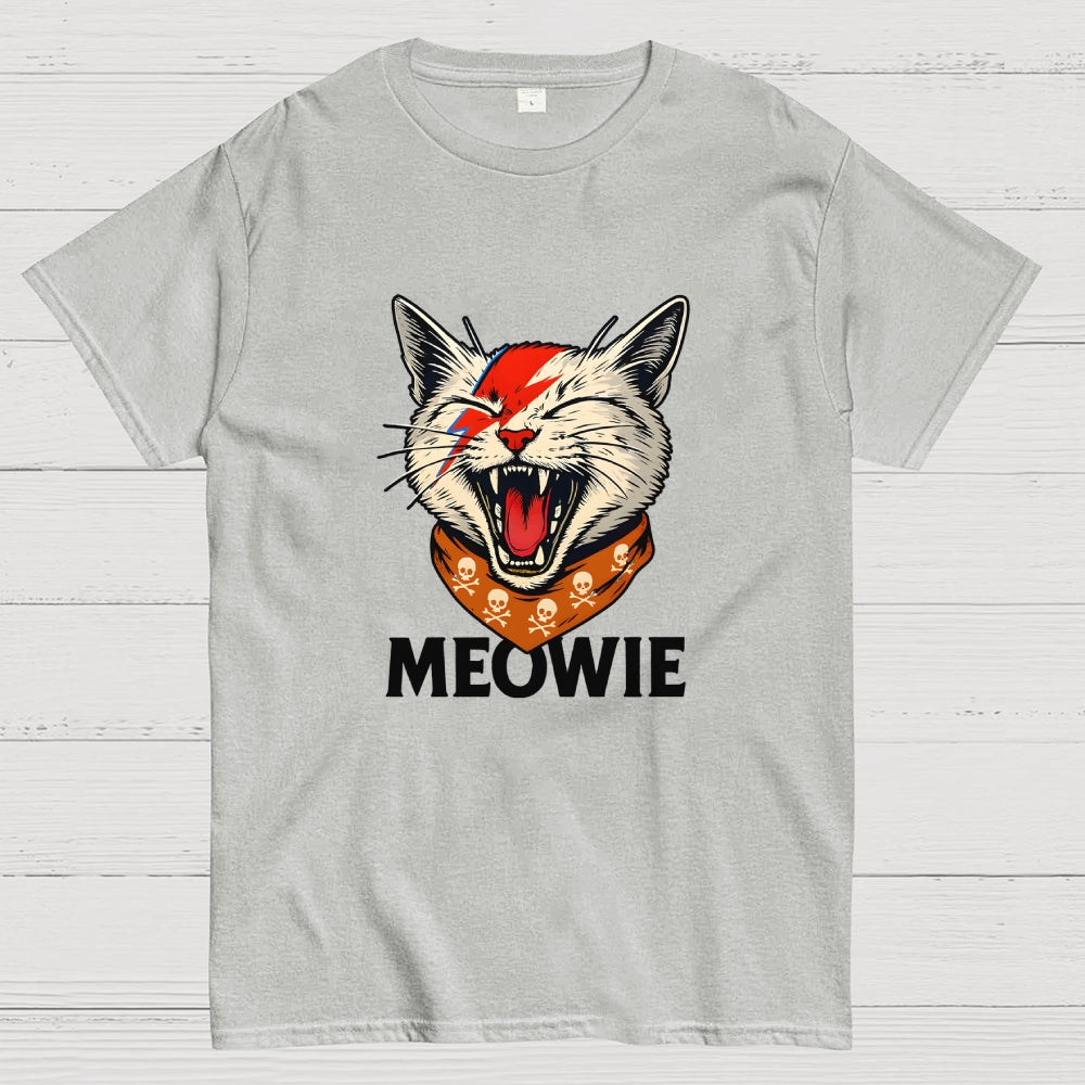 David Meowie Lightning  T-Shirt