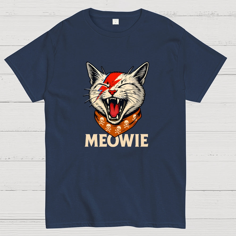 David Meowie Lightning  T-Shirt