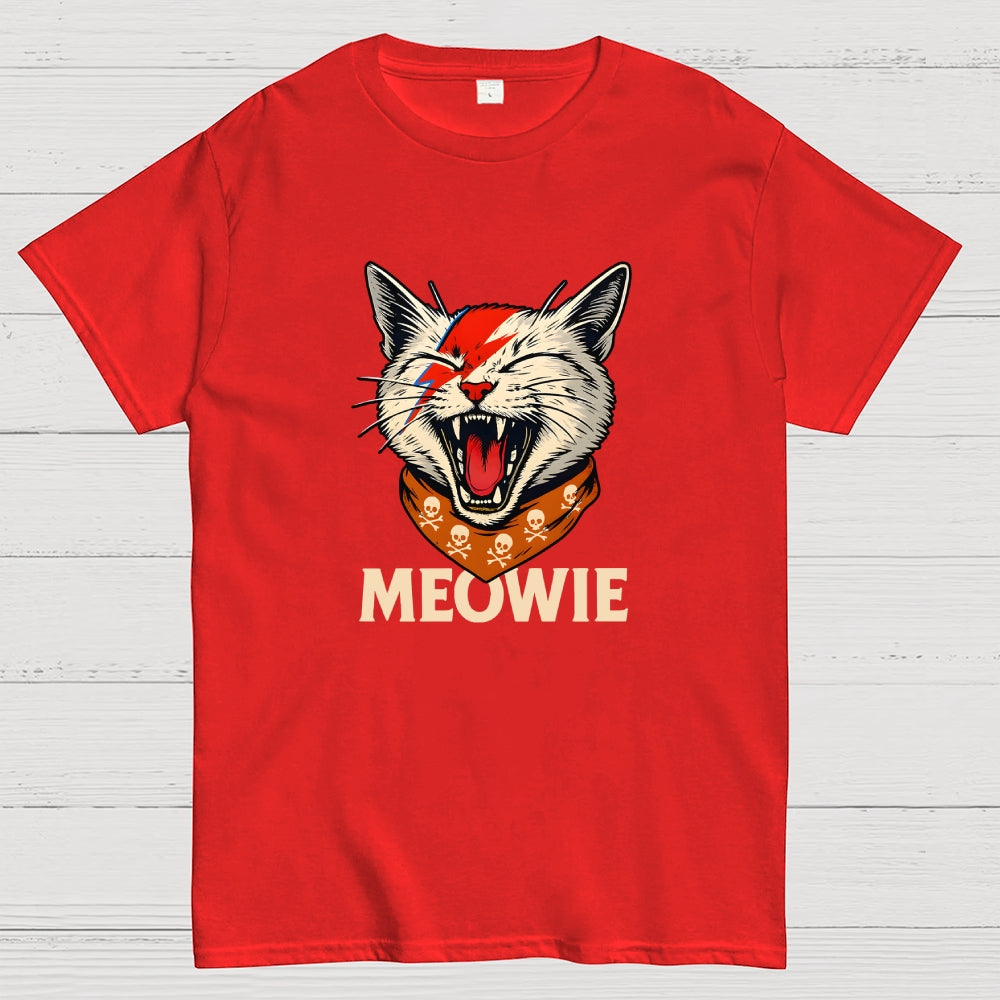 David Meowie Lightning  T-Shirt