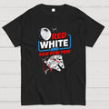 Red White and Pew Pew Pew Funny Space Independence Day  T-Shirt