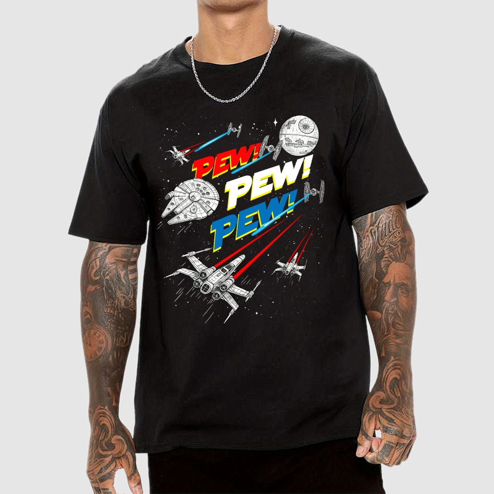 Pew Pew Pew Galaxy Patrol  T-Shirt