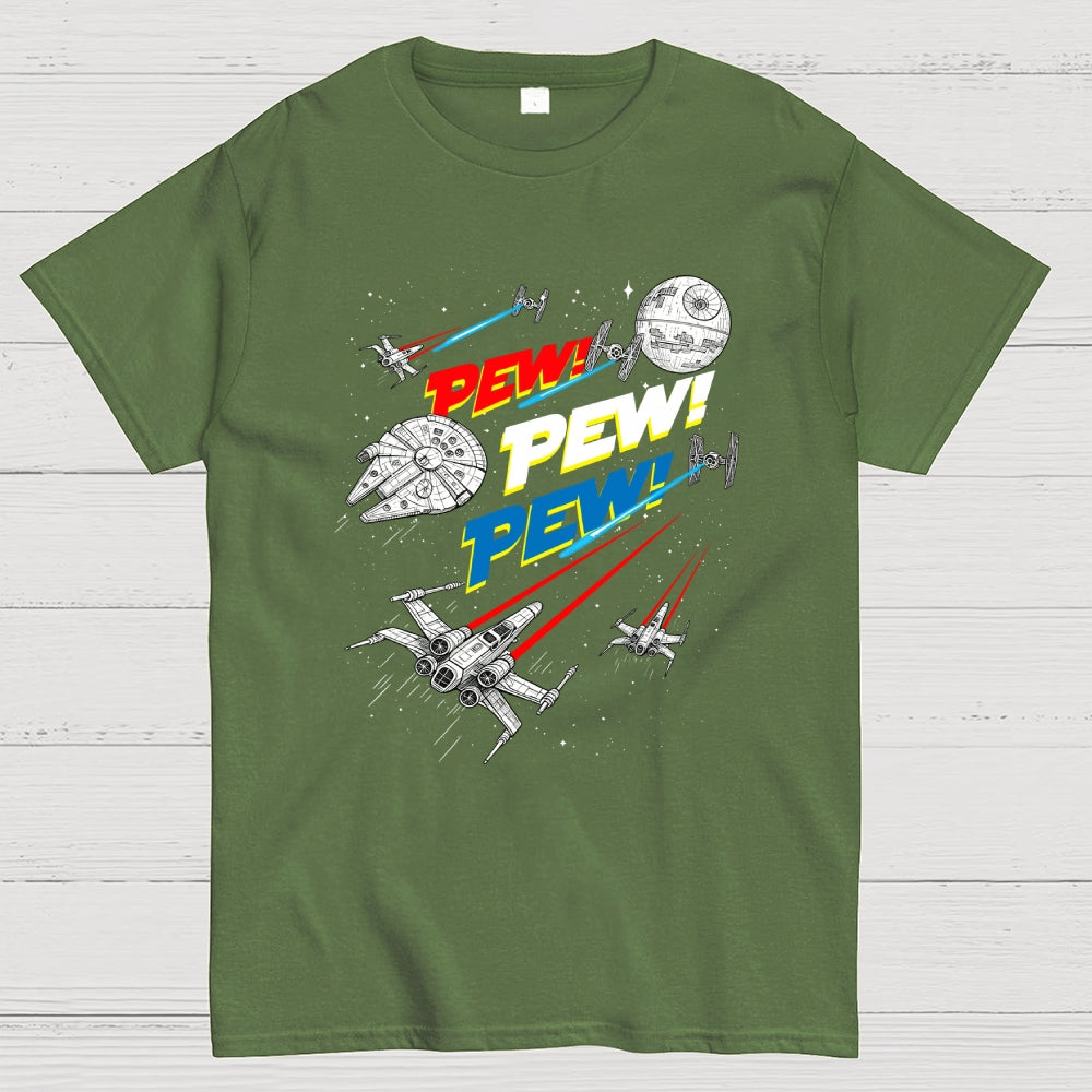 Pew Pew Pew Galaxy Patrol  T-Shirt