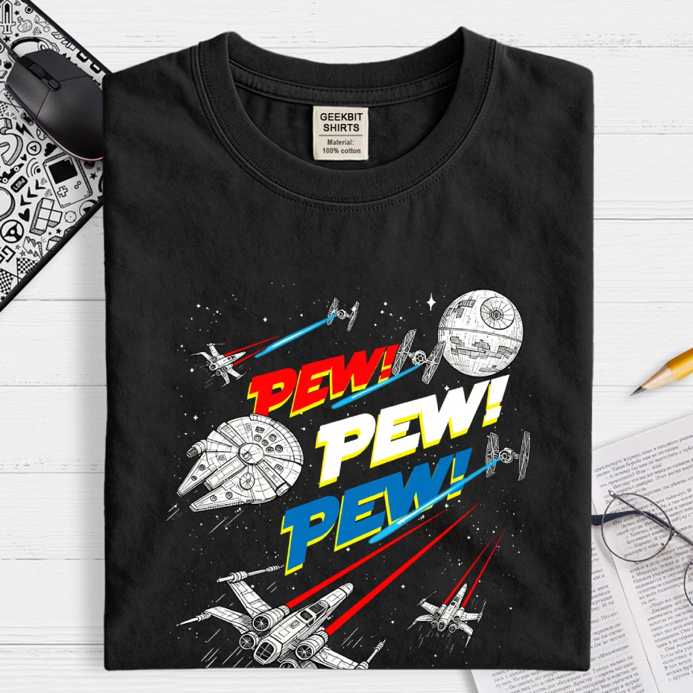 Pew Pew Pew Galaxy Patrol  T-Shirt