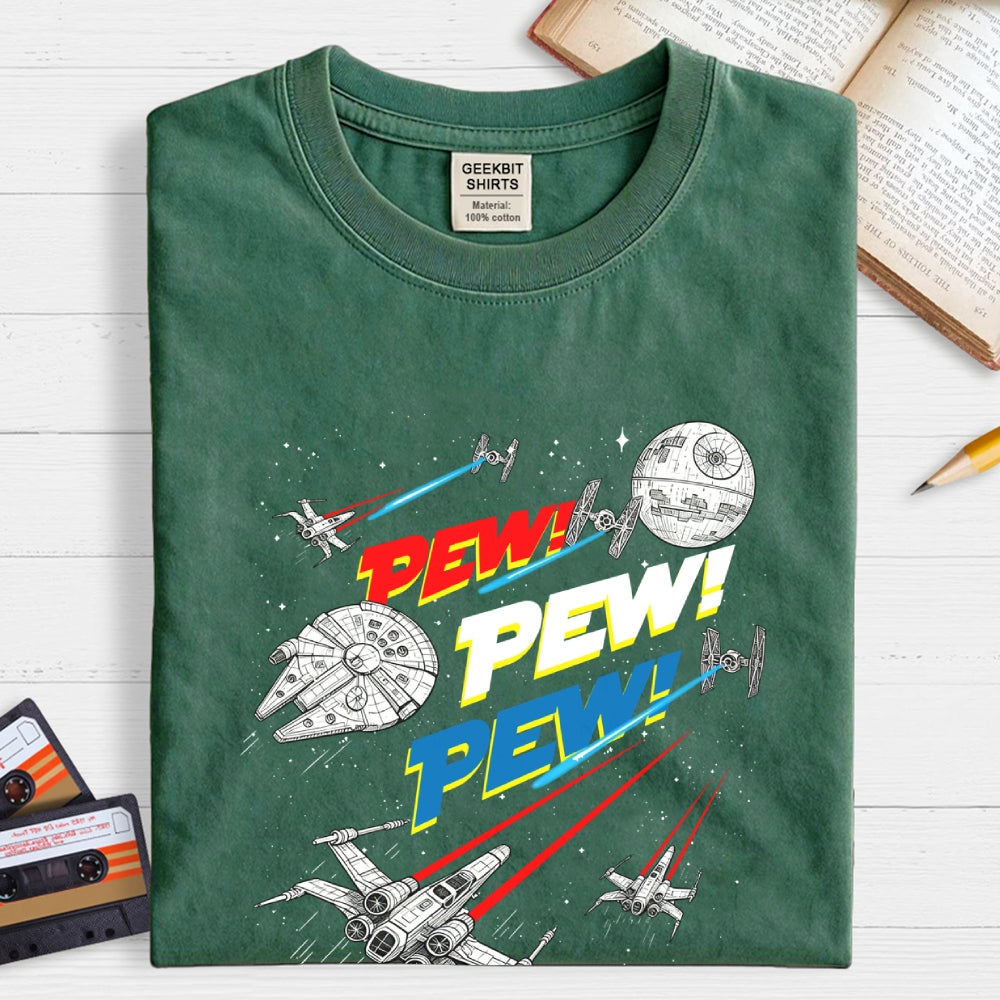 Pew Pew Pew Galaxy Patrol  T-Shirt