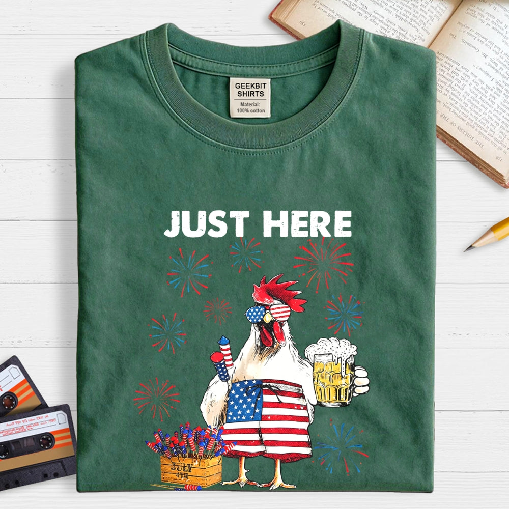 Just Here To Bang Funny  T-Shirt