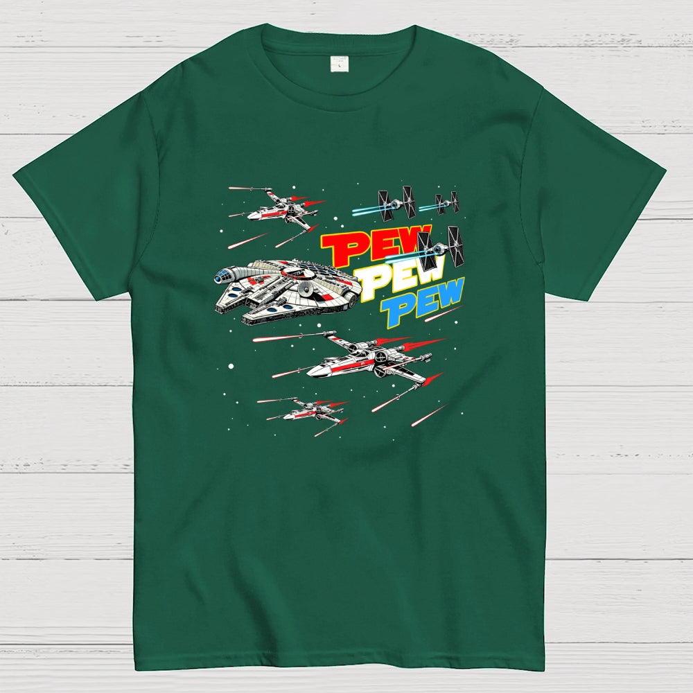 Red White and Pew Pew Pew  T-Shirt