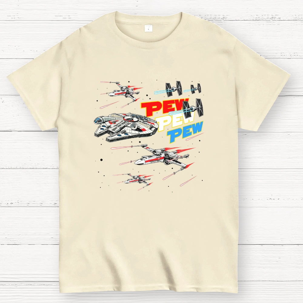 Red White and Pew Pew Pew  T-Shirt