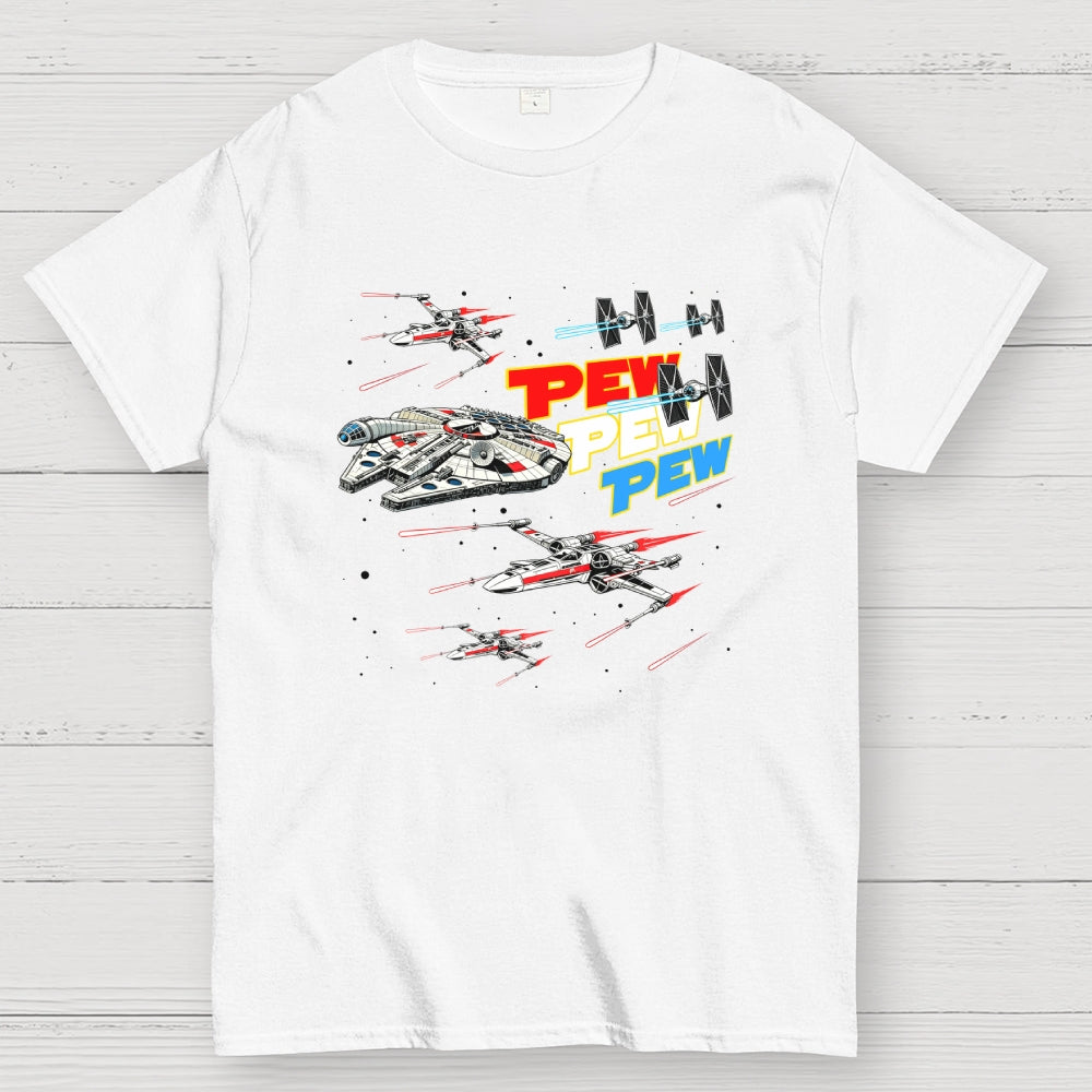 Red White and Pew Pew Pew  T-Shirt