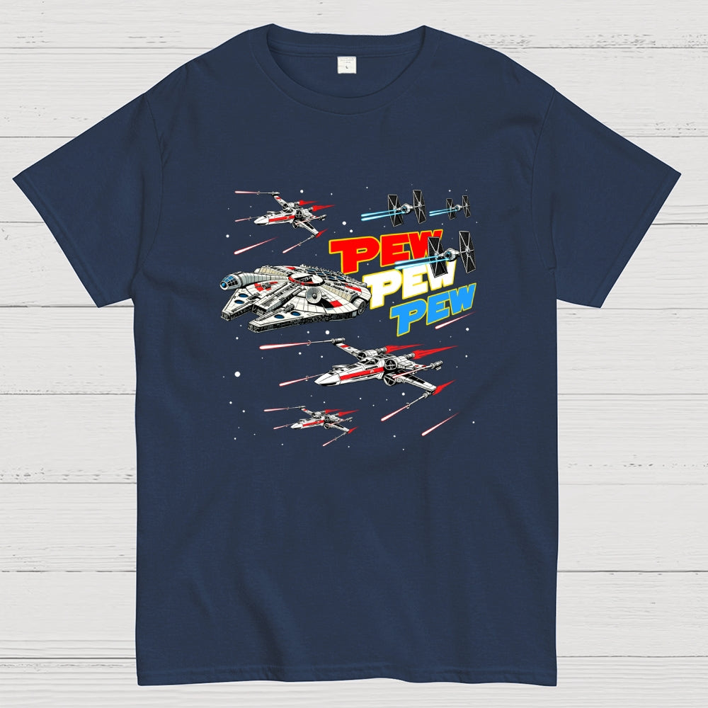 Red White and Pew Pew Pew  T-Shirt