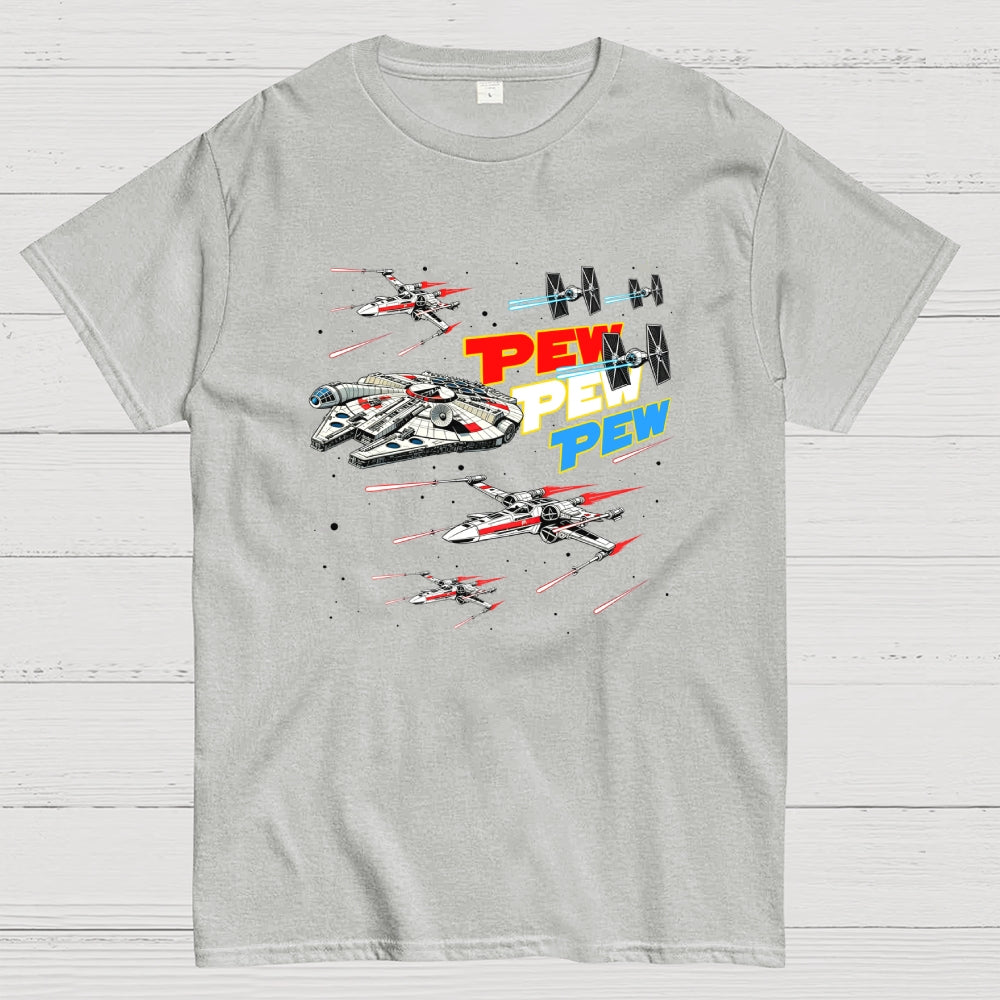 Red White and Pew Pew Pew  T-Shirt
