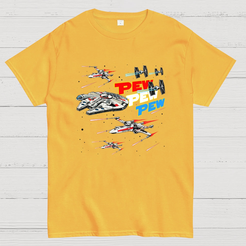Red White and Pew Pew Pew  T-Shirt