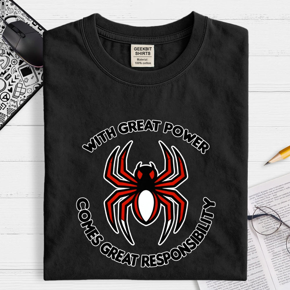 With Great Power Comes Great Responsibility Art Print  T-Shirt