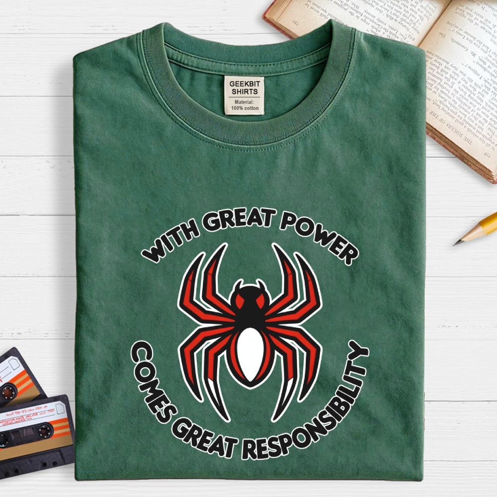 With Great Power Comes Great Responsibility Art Print  T-Shirt