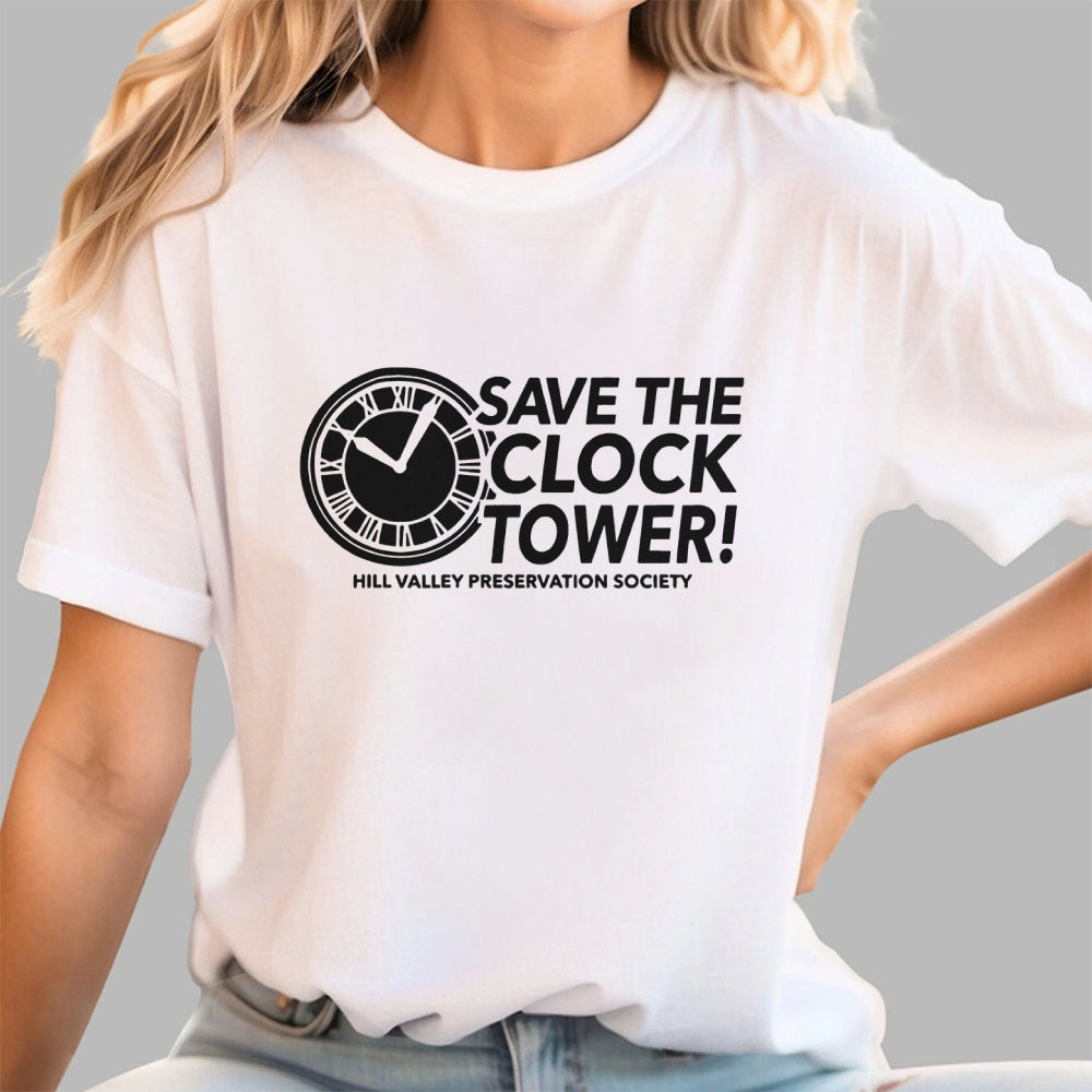 TheRetroTee Save The Clock Tower  T-Shirt
