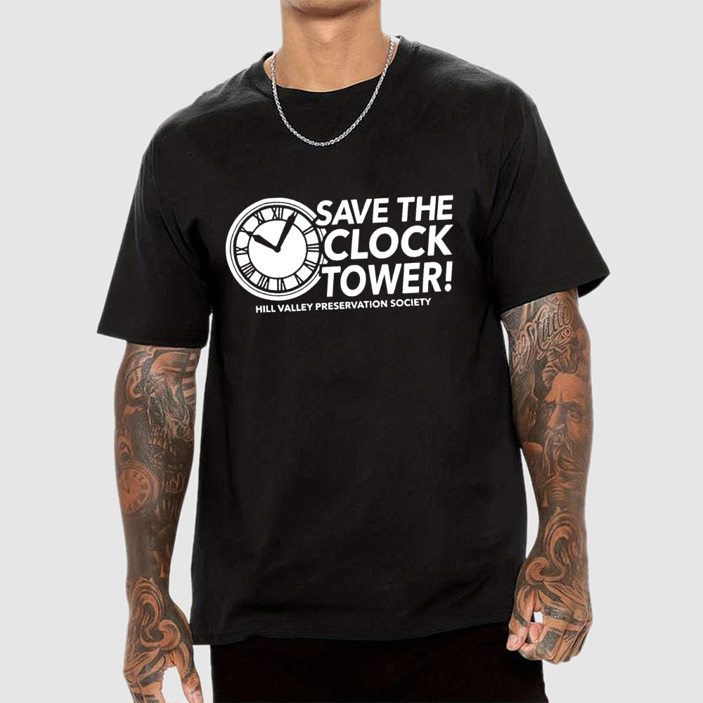 TheRetroTee Save The Clock Tower  T-Shirt