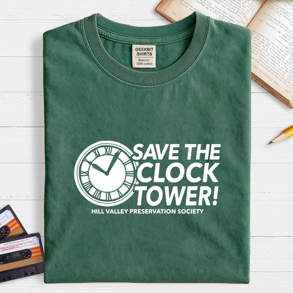 TheRetroTee Save The Clock Tower  T-Shirt