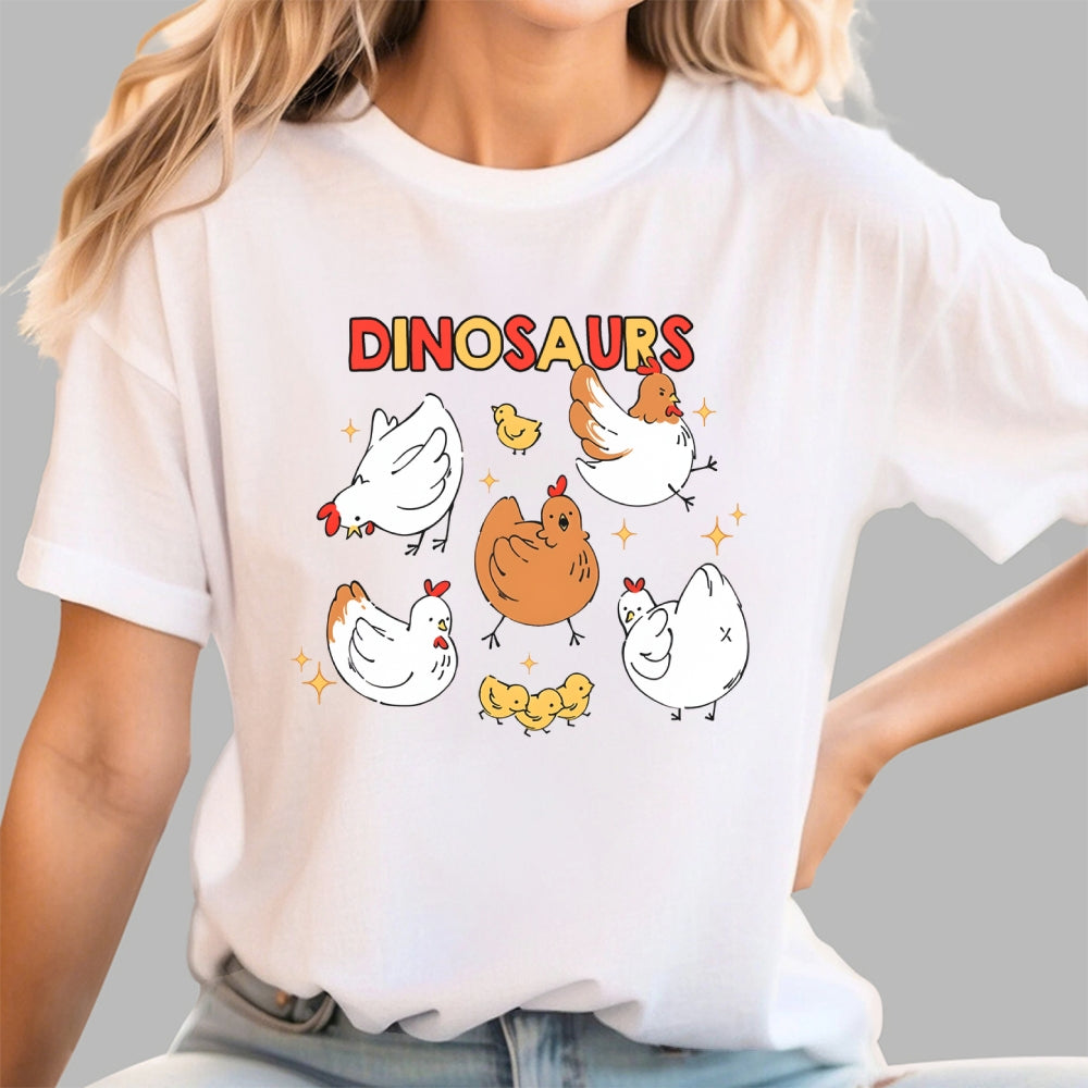 Dinosaurs Chicken  T-Shirt