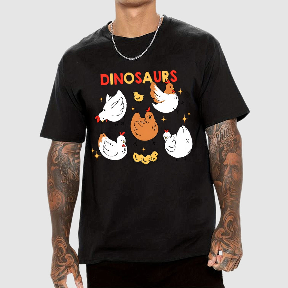 Dinosaurs Chicken  T-Shirt