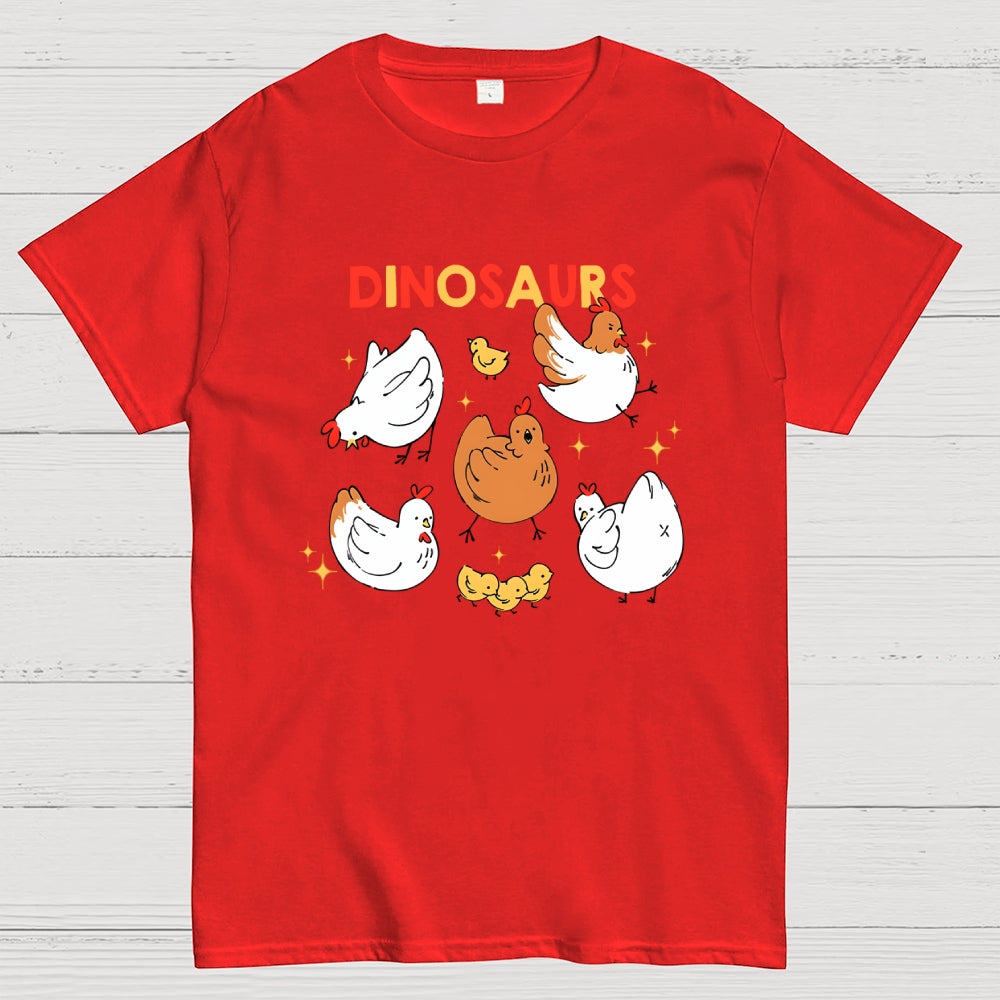 Dinosaurs Chicken  T-Shirt
