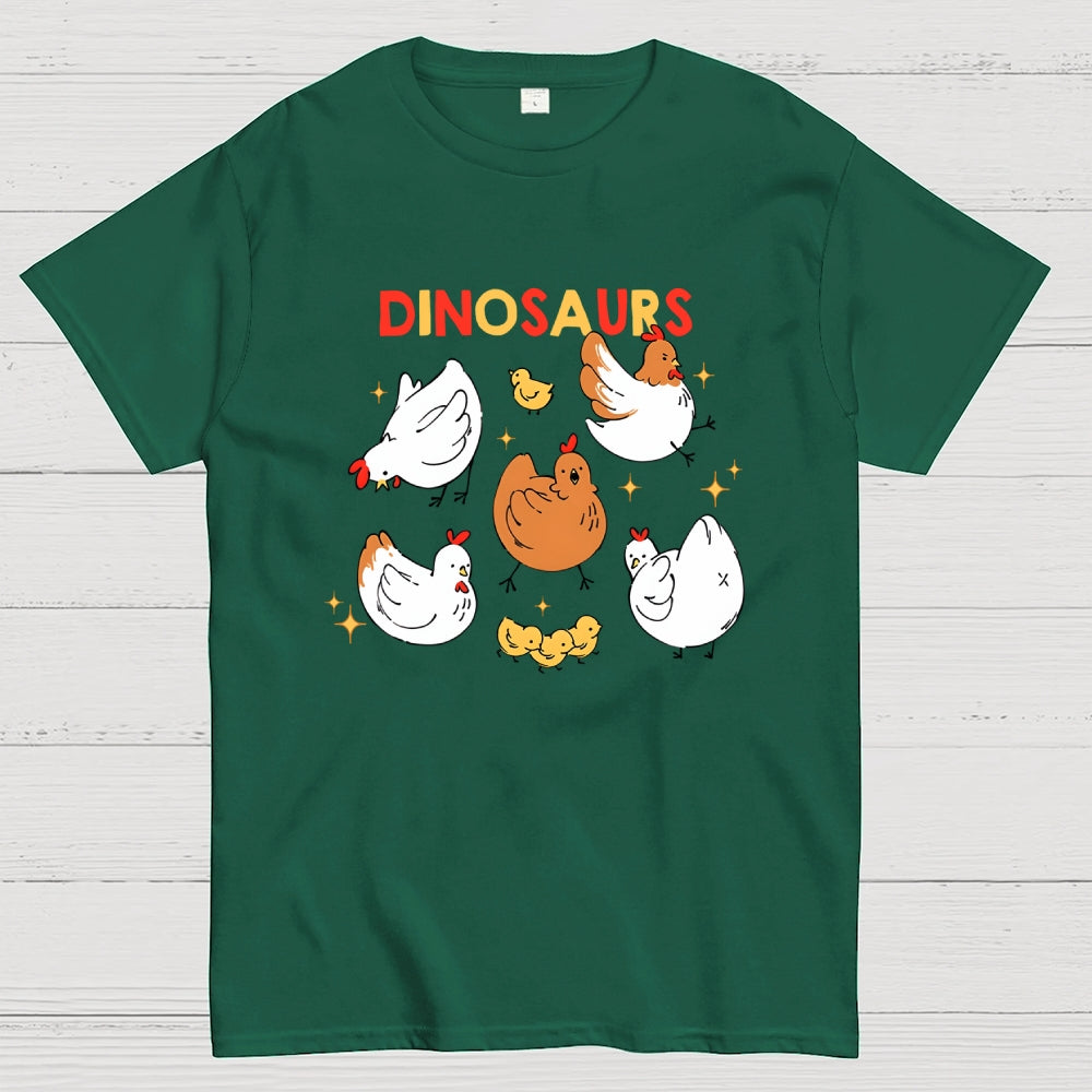 Dinosaurs Chicken  T-Shirt