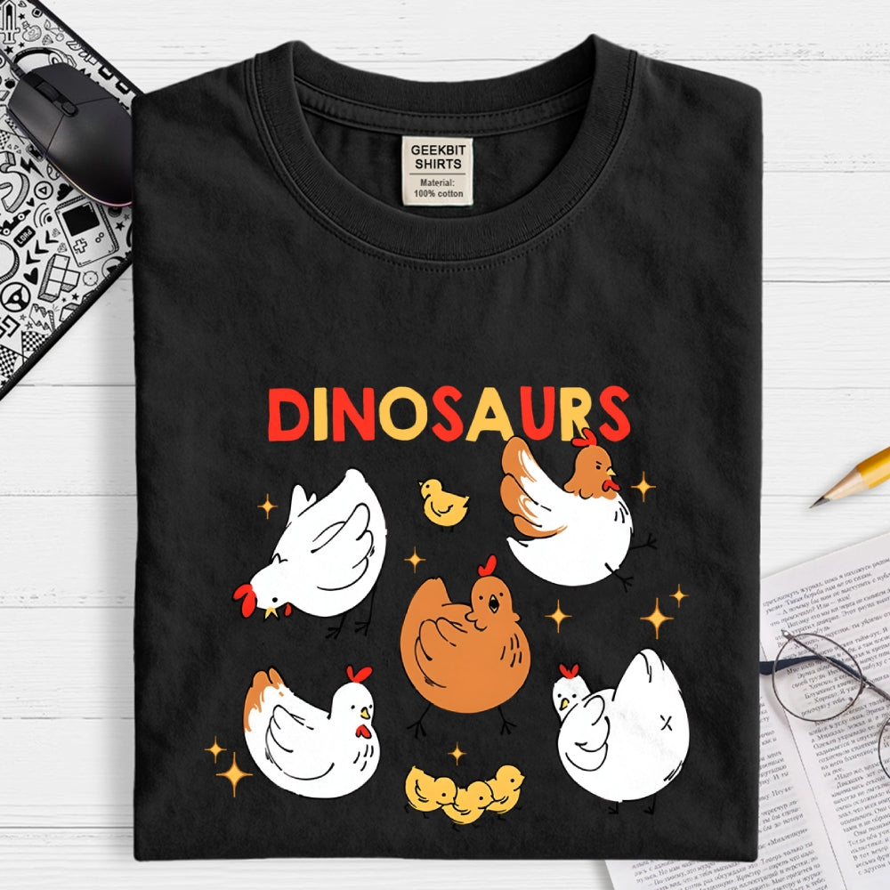Dinosaurs Chicken  T-Shirt