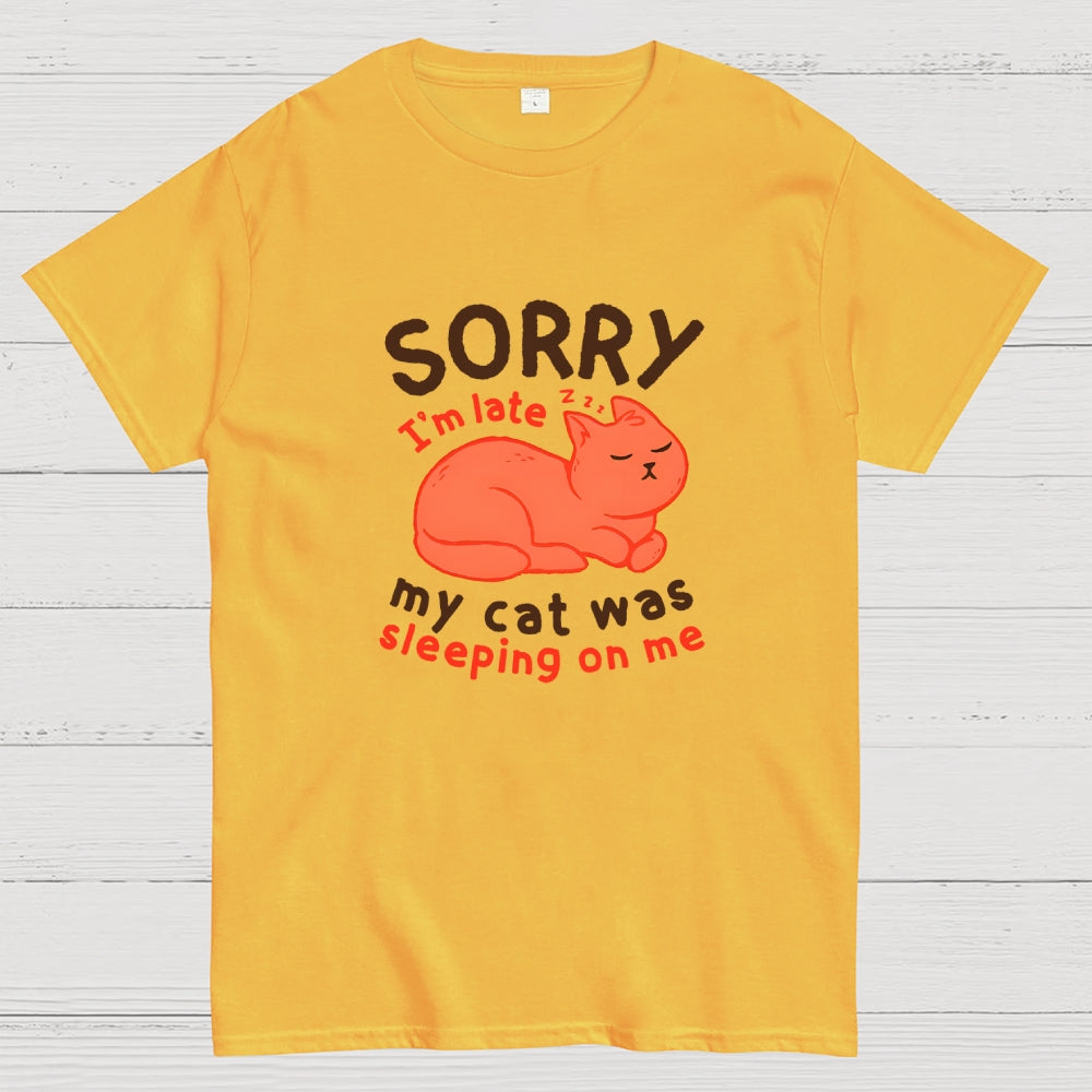 My Cat Was Sleeping On Me  T-Shirt