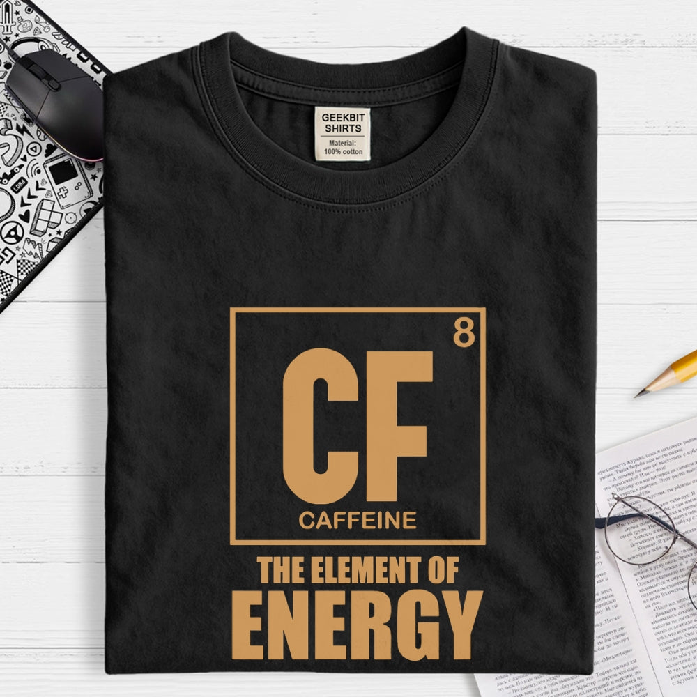 Caffeine The Element Of Energy  T-Shirt